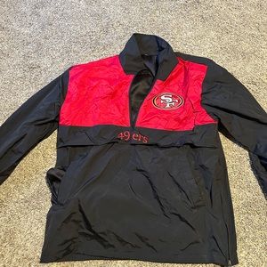 49er windbreaker quarter zip